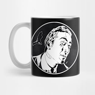 PETER LOEW - Vampire's Kiss (Circle Black and White) Mug